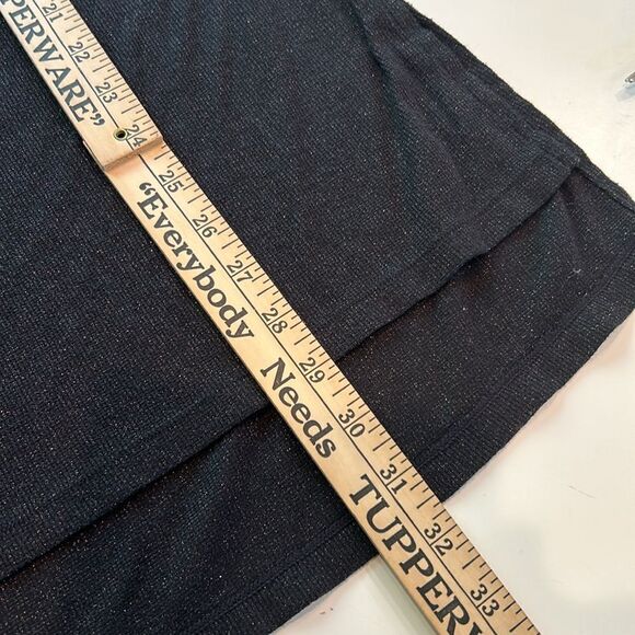 Anthropologie Vanessa Virginia, black/gold, metallic turtleneck sweater XS - Picture 9 of 11